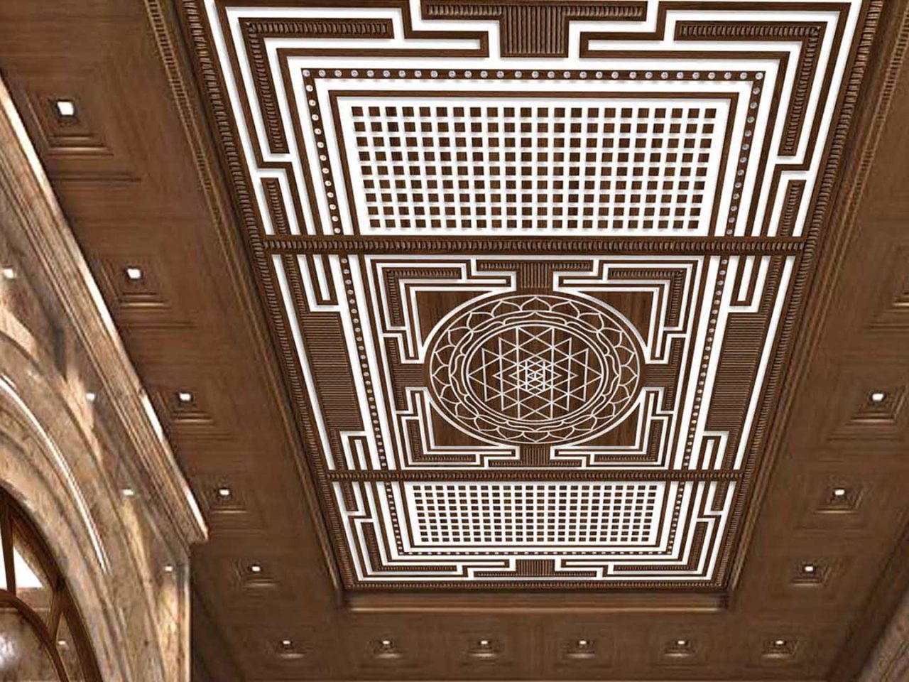 Sri Yantra Ceiling